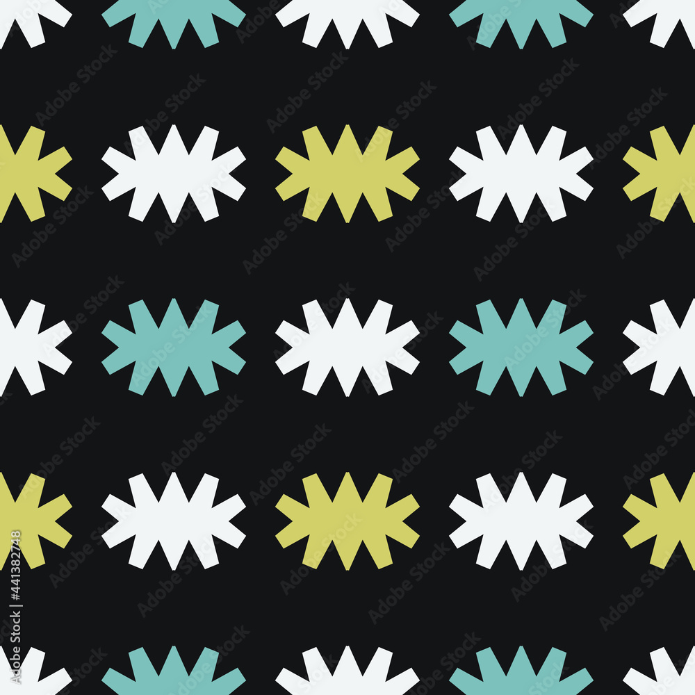 Seamless pattern with bright geometric shapes. Seamless pattern with bright geometric shapes.