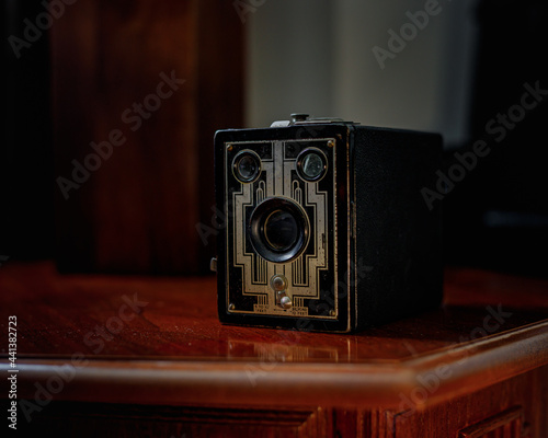 Wallpaper Mural old vintage Camera with a blurred background Torontodigital.ca