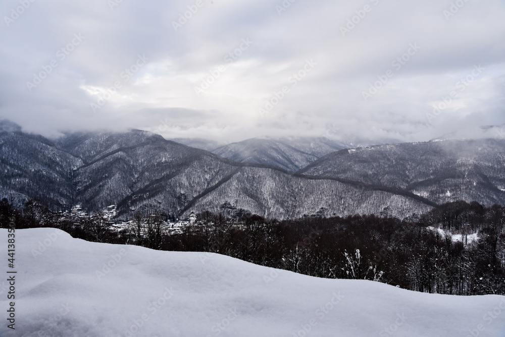 winter mountain landscape