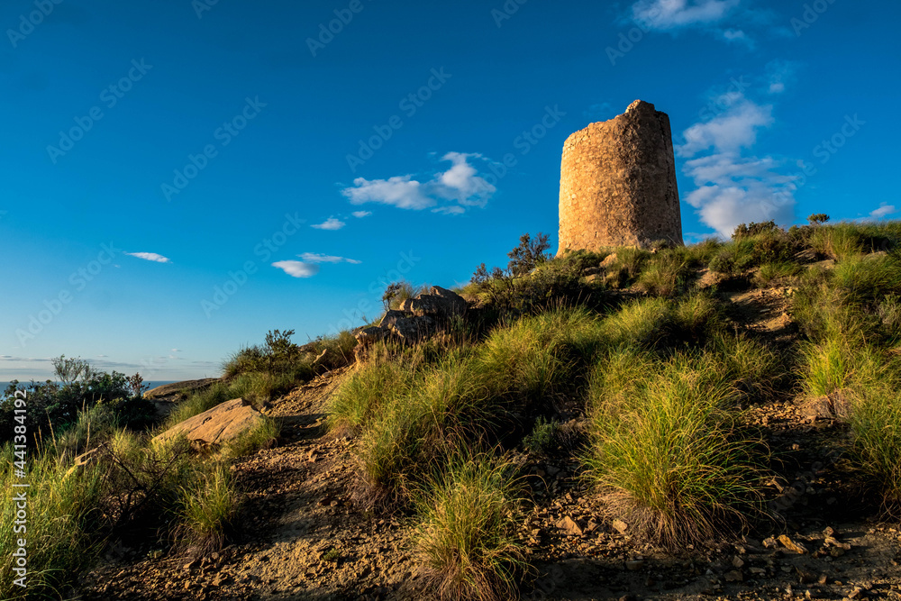 An old marine watchtower in El Campello, Alicante, Spain An old marine watchtower in El Campello, Alicante, Spain