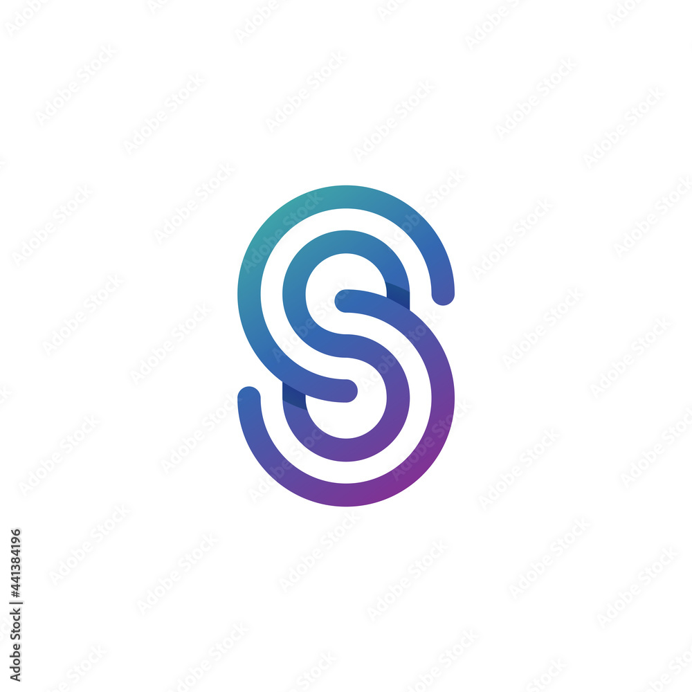 letter S logo vector icon illustration modern style for your business