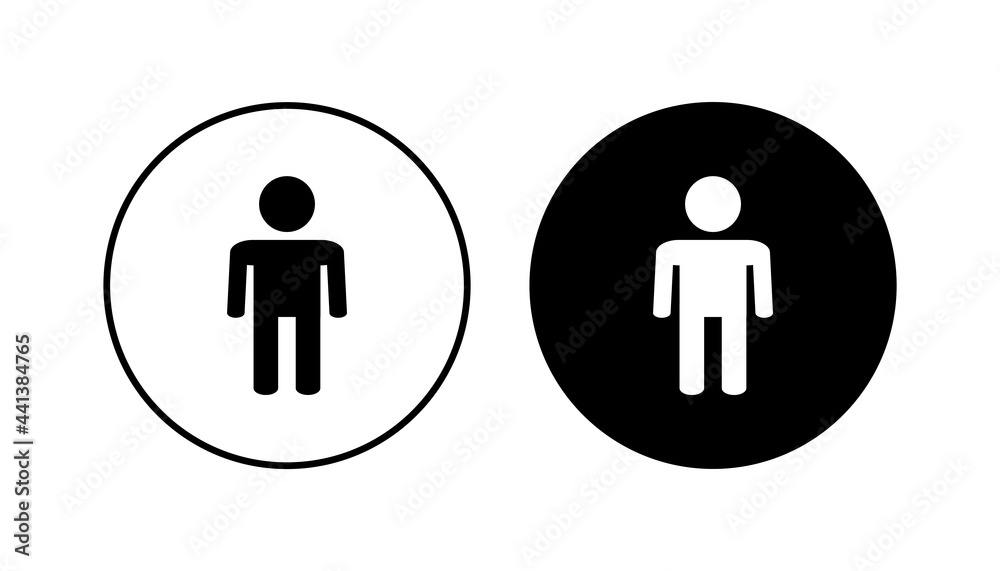 Man icon set. male icon vector. human symbol Man icon set. male icon vector. human symbol