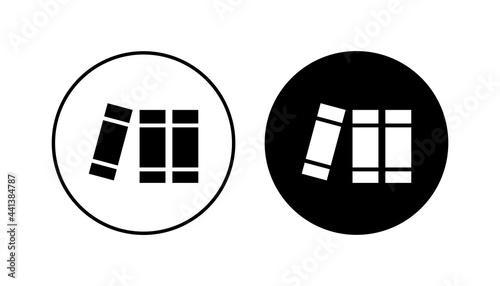 Library icon set. education icon vector