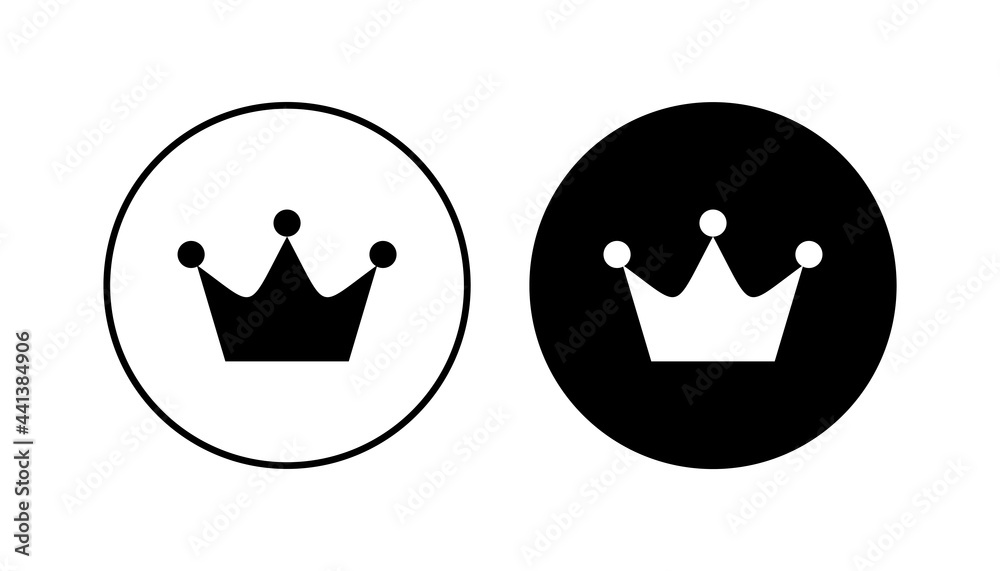 Crown icon set. crown vector icon Crown icon set. crown vector icon