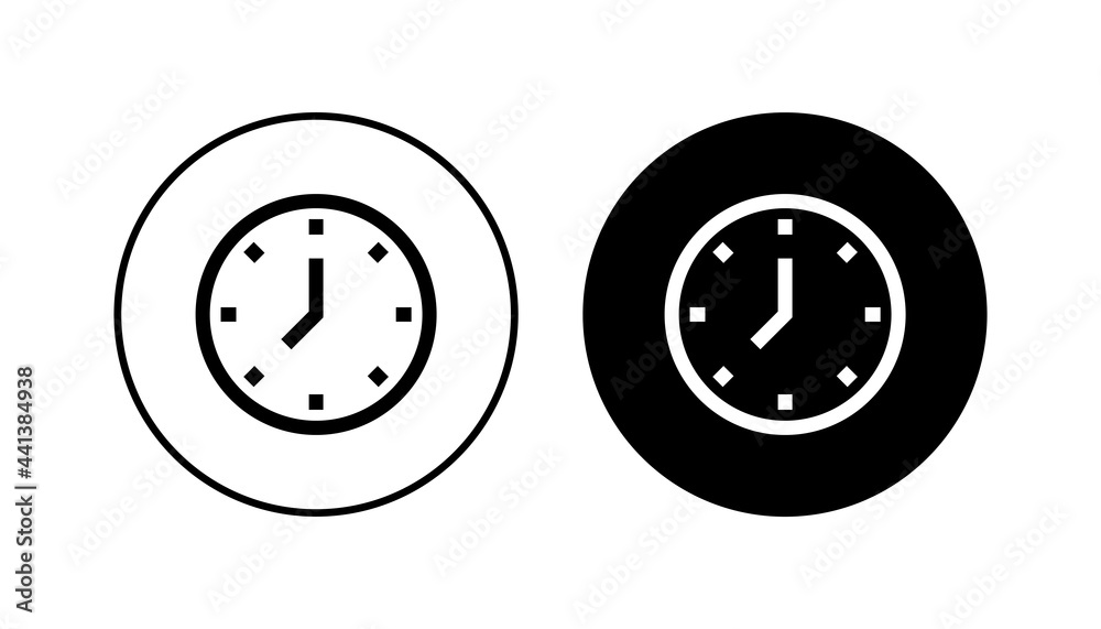 Clock icon set. Time icon vector. watch icon symbol Clock icon set. Time icon vector. watch icon symbol