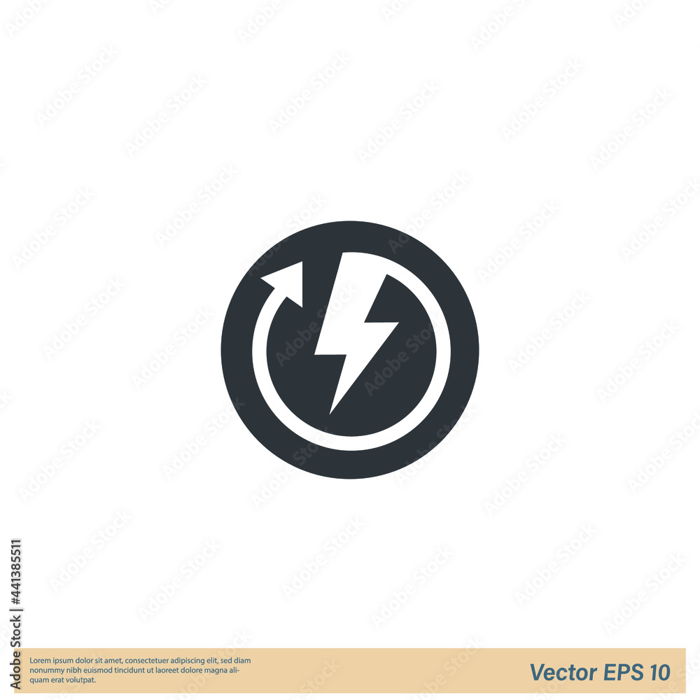 lightning icon electricity symbol simple design element lightning icon electricity symbol simple design element