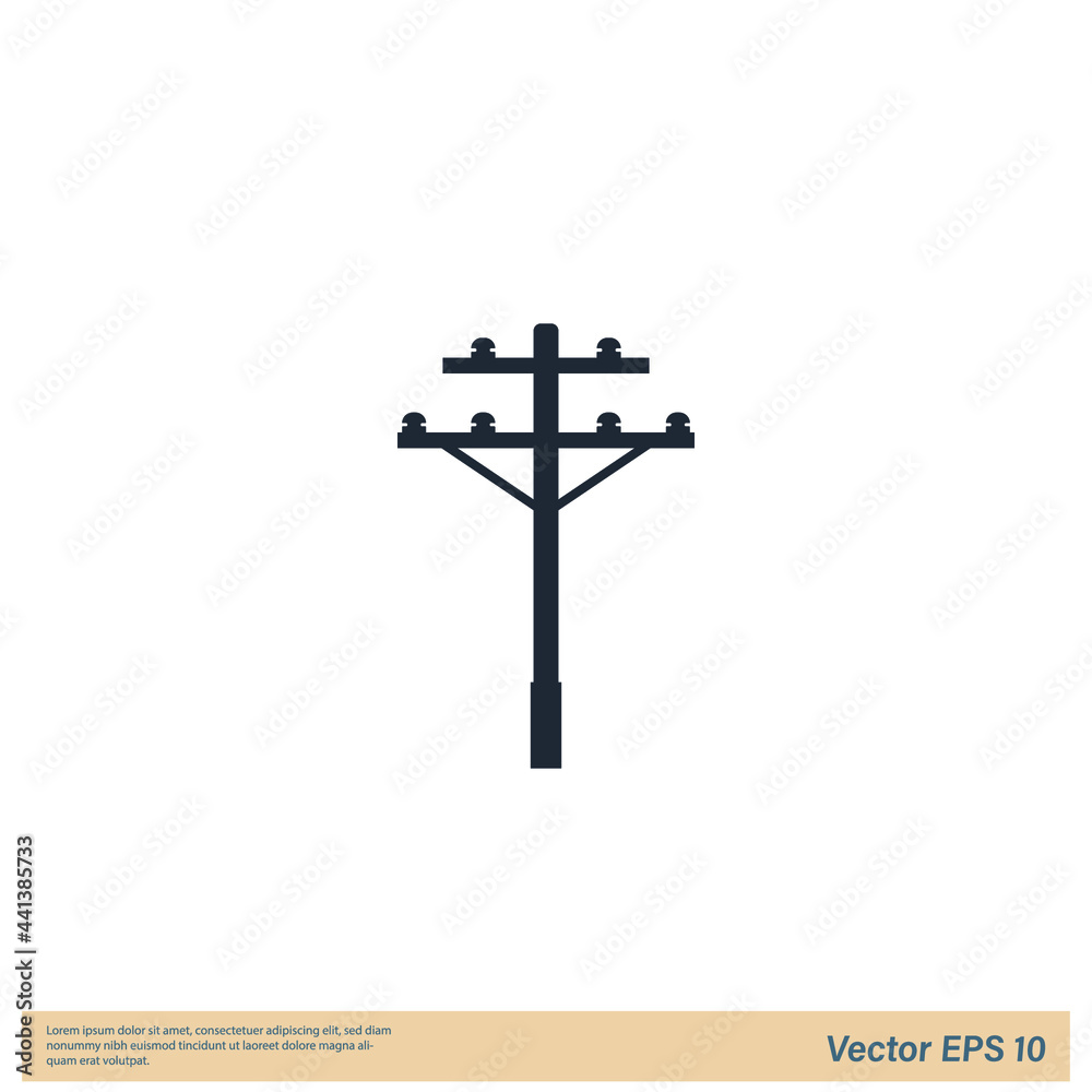 power pole icon illustration power pole icon illustration