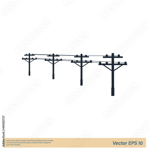 power pole icon illustration