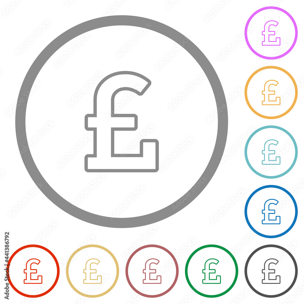 Pound sign outline flat icons with outlines Pound sign outline flat icons with outlines