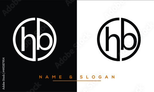 HB,  BH,  H,  B  Abstract Letters Logo Monogram