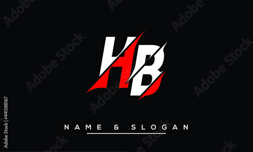 HB,  BH,  H,  B  Abstract Letters Logo Monogram