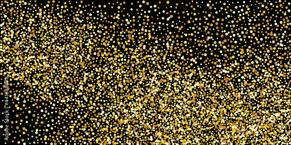 Golden point confetti on a black background. Luxury festive background. Decorative element. Element of design. Vector illustration, EPS 10. Golden point confetti on a black background. Luxury festive background. Decorative element. Element of design. Vector illustration, EPS 10.