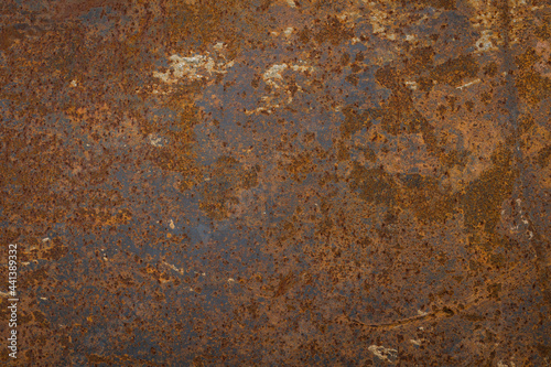 Grunge rusted metal texture, rust, and oxidized metal background. Old metal iron panel © Keopaserth