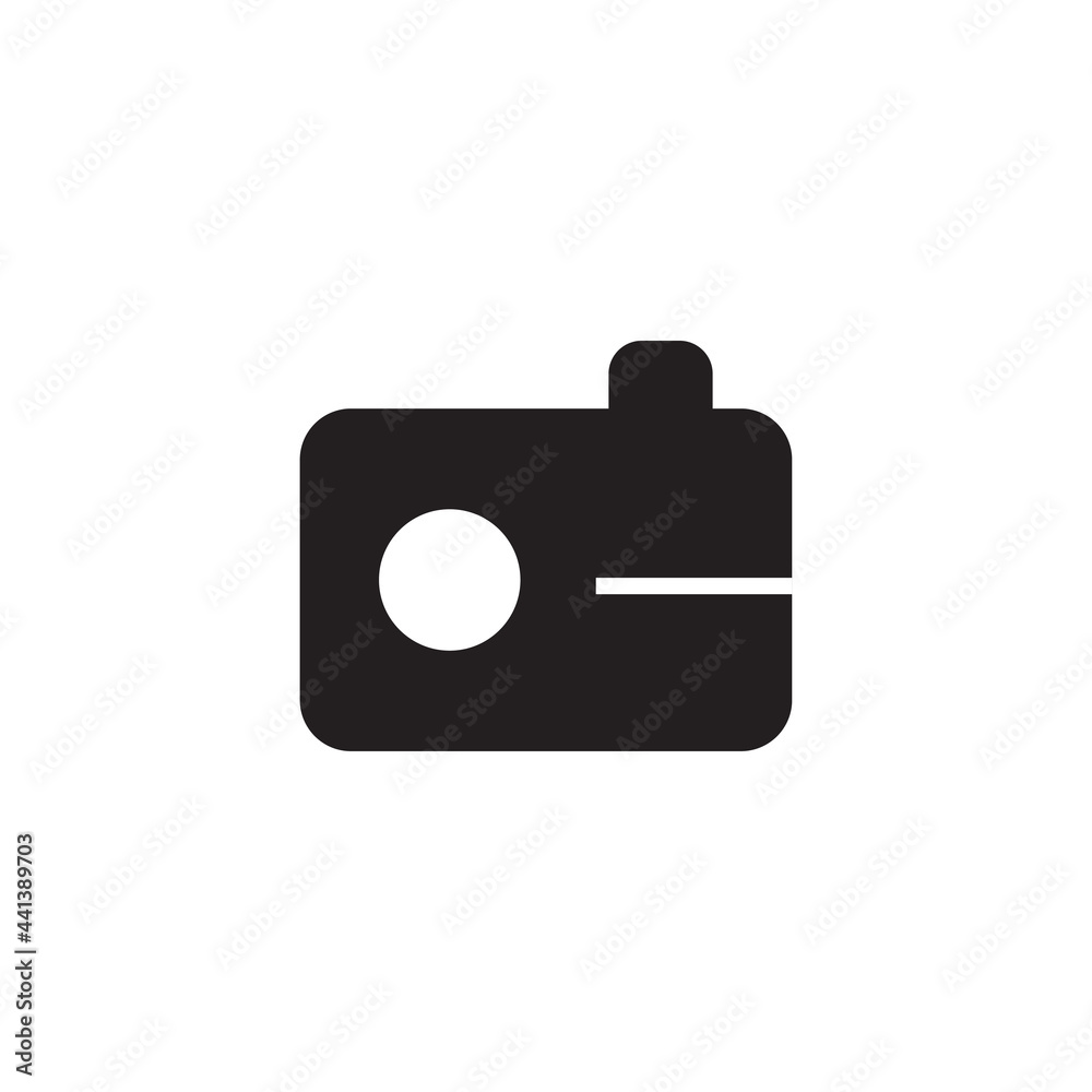 camera icon, black and white camera vector illustration, for application icon camera icon, black and white camera vector illustration, for application icon