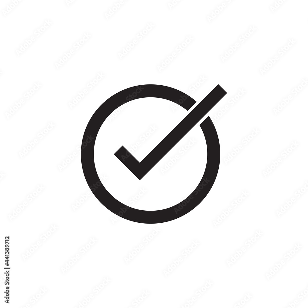 correct sign icon, black and white correct icon illustration, for correct sign icon and data list correct sign icon, black and white correct icon illustration, for correct sign icon and data list