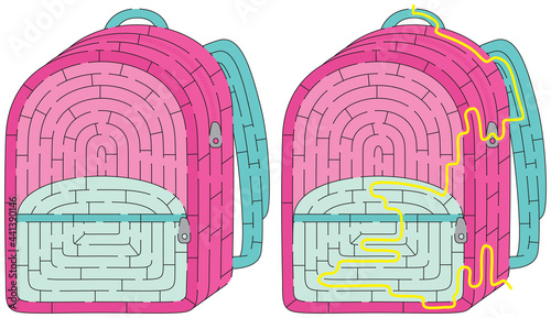 School bag maze