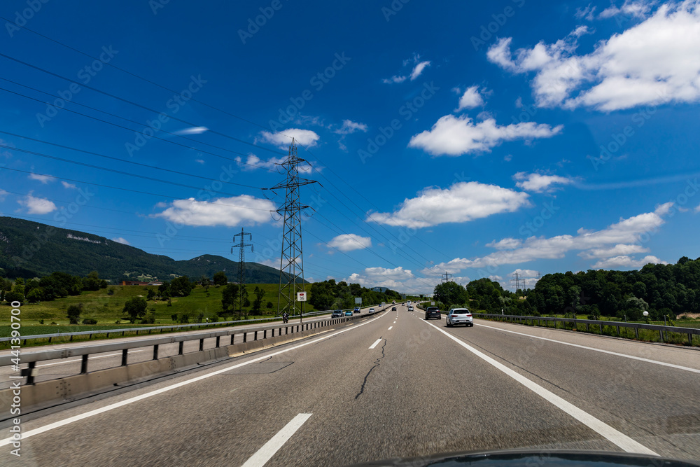 autobahn a1 sommer wangen an der aare 6 spurig schweiz autobahn a1 sommer wangen an der aare 6 spurig schweiz