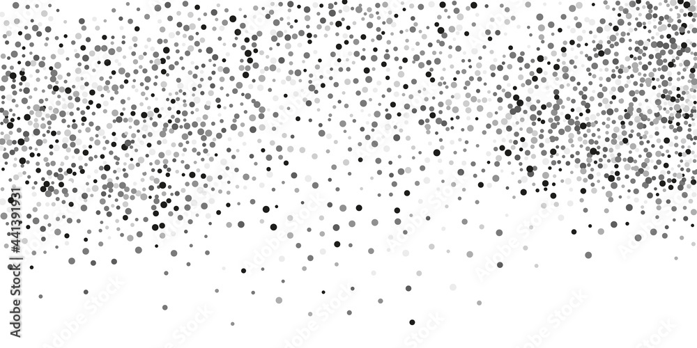 Silver confetti point on a white background. Luxury background.