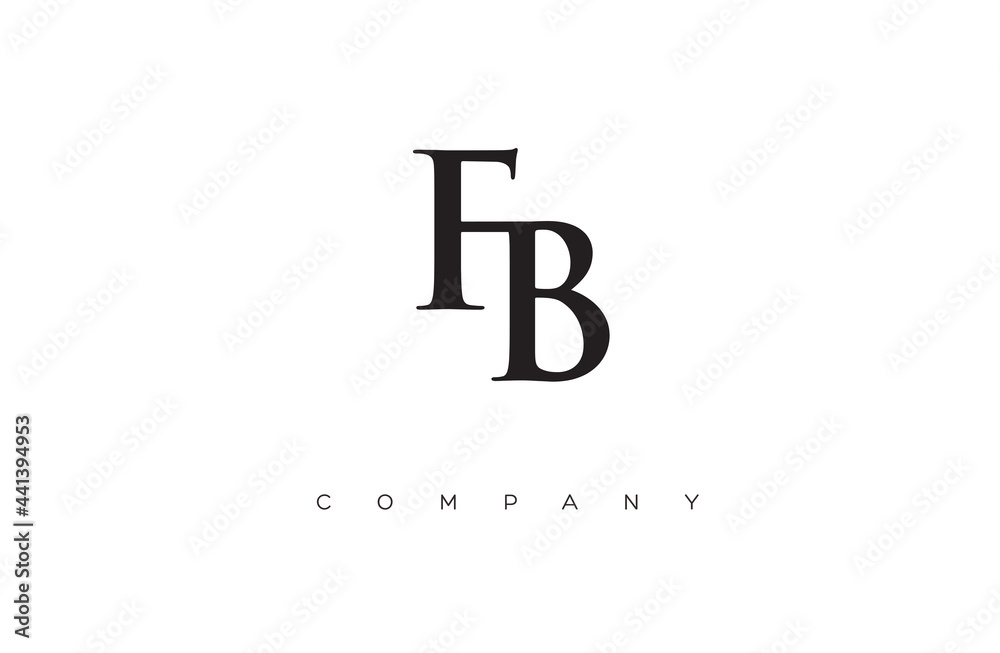 Initial FB logo design vector Initial FB logo design vector