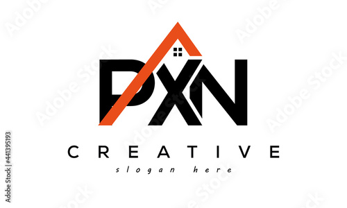 initial PXN letters real estate construction logo vector	
 photo