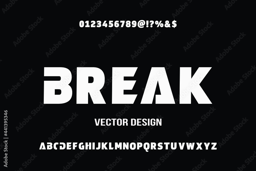 vintage  font, black and white style vector background,  typeface design