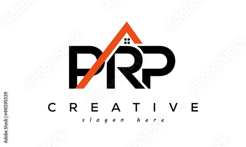 initial PRP letters real estate construction logo vector	
