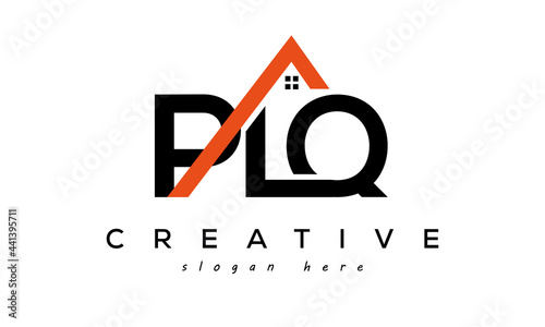 initial PLQ letters real estate construction logo vector	
 photo