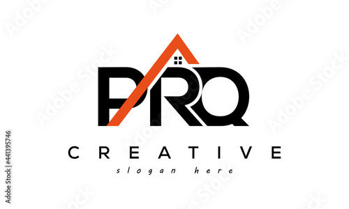 initial PRQ letters real estate construction logo vector	
 photo