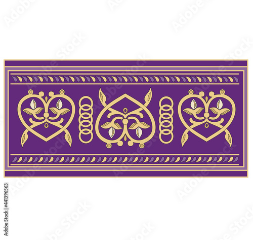 GOLD EMBROIDERY FOR LITURGICAL CLOTHES AND SACRED CEREMONIES. SACRED CATHOLIC SYMBOLS IN ANCIENT STYLE WITH GOLDEN DECORATIONS