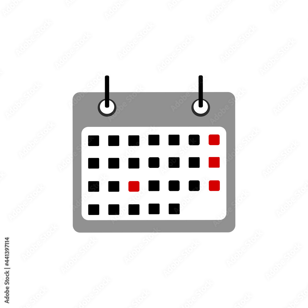calendar icon on a white background, vector illustration calendar icon on a white background, vector illustration