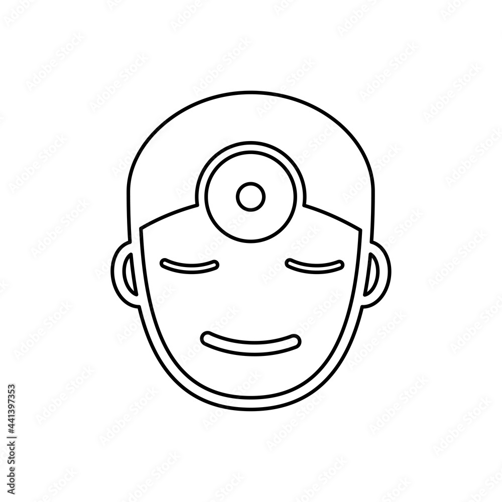 doctor icon on a white background, vector illustration