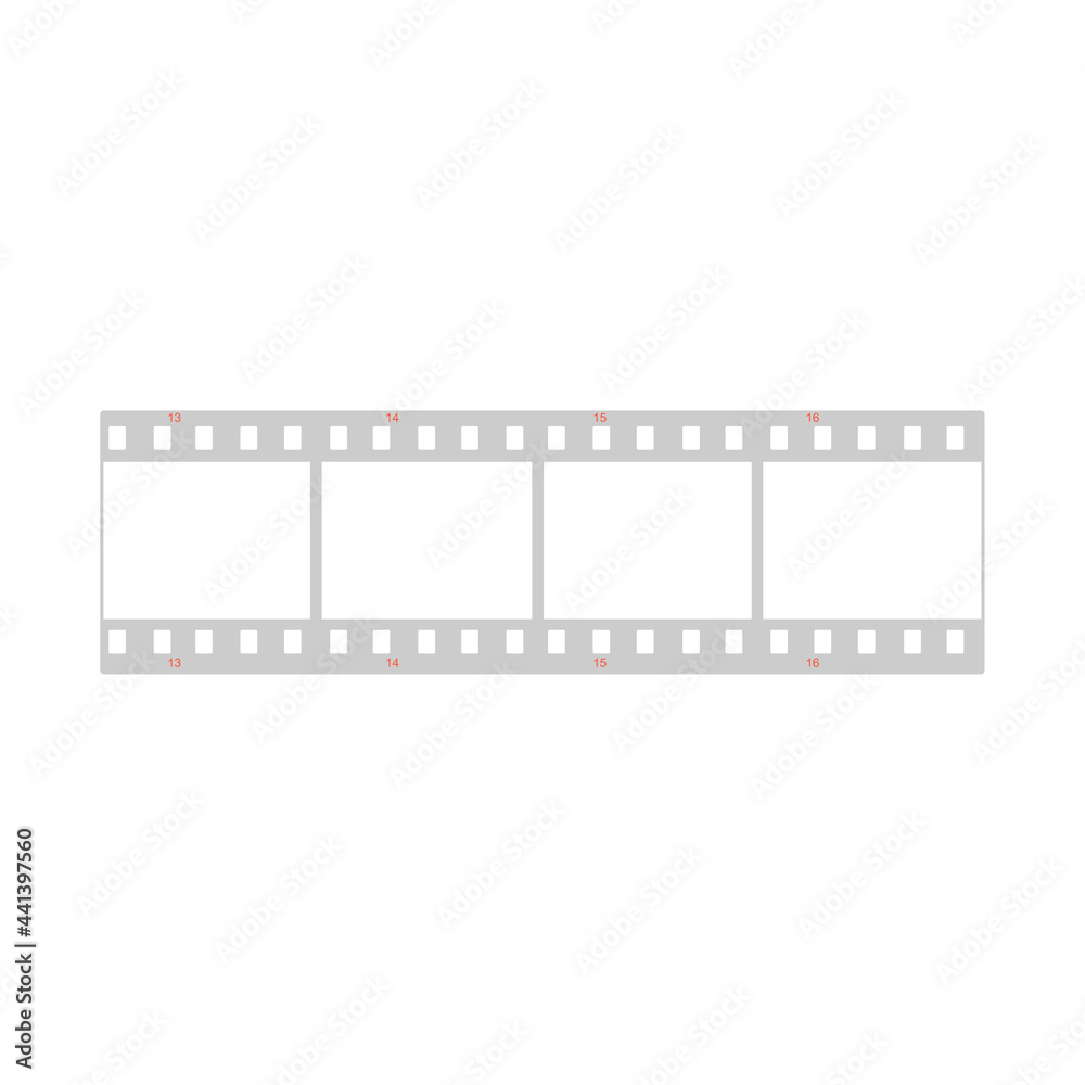 film icon on a white background, vector illustration