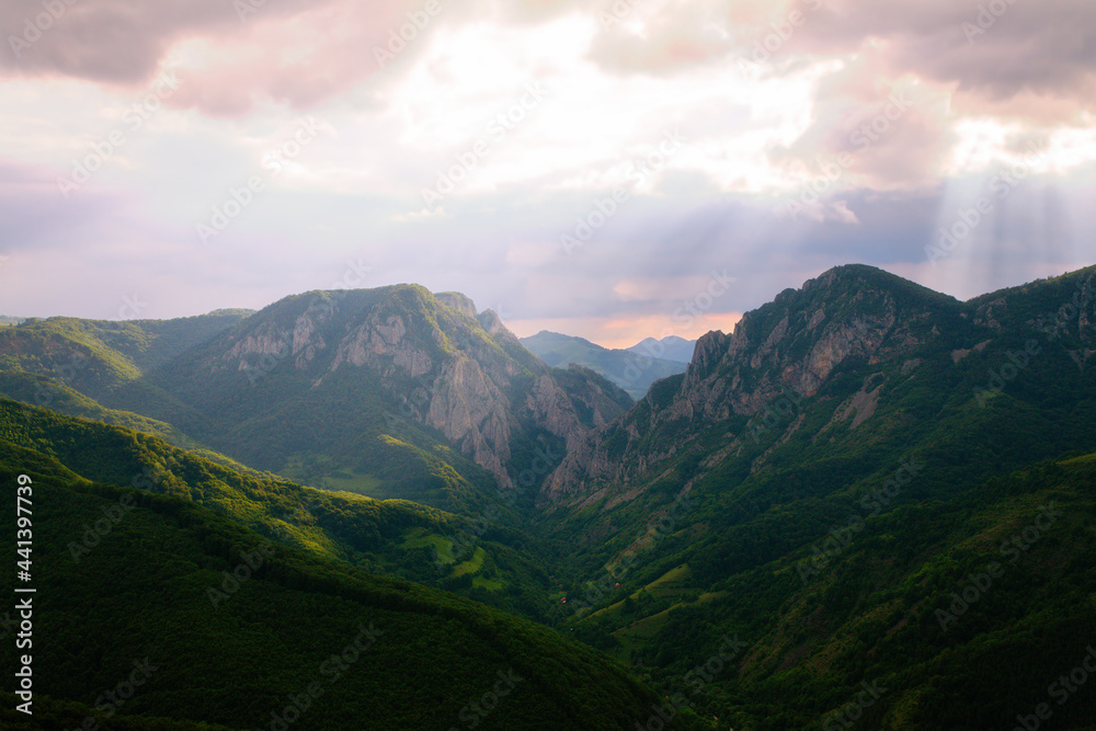 Obraz premium storm is coming over the Apuseni mountains
