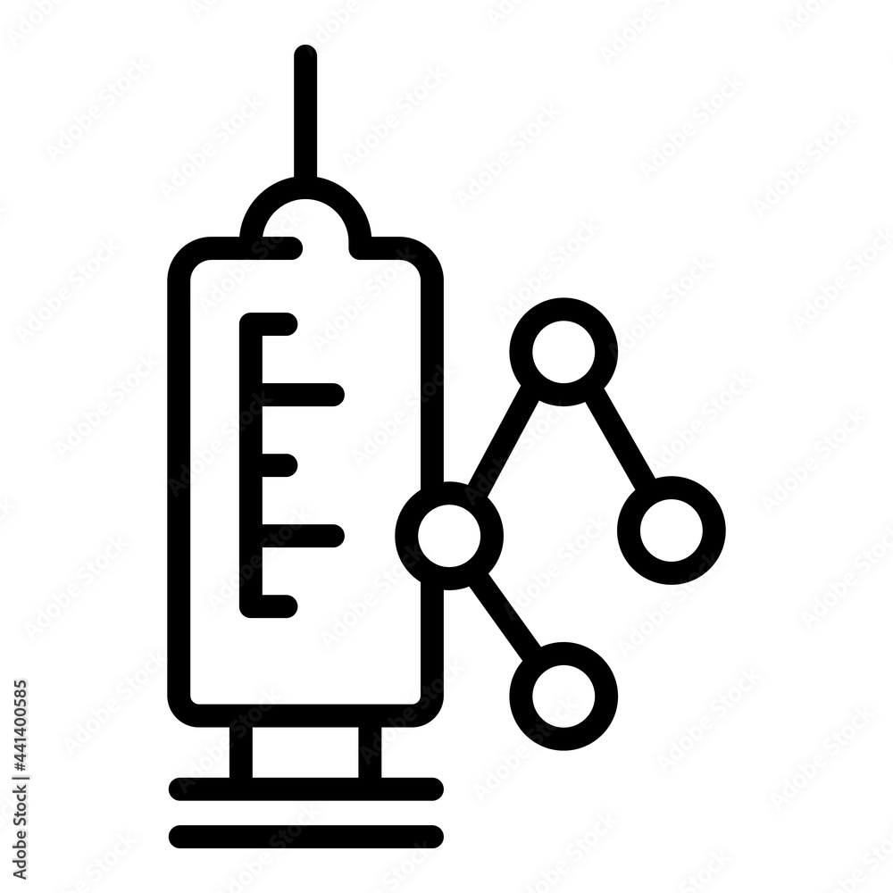 Regulated products syringe icon. Outline Regulated products syringe vector icon for web design isolated on white background Regulated products syringe icon. Outline Regulated products syringe vector icon for web design isolated on white background