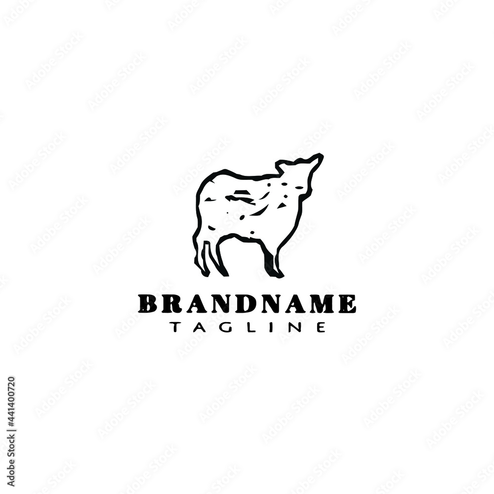 cow logo design icon vector cute cow logo design icon vector cute