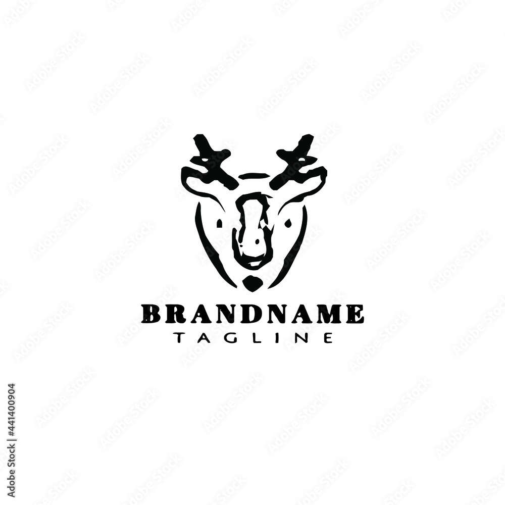 simple deer logo icon design vector illustration simple deer logo icon design vector illustration