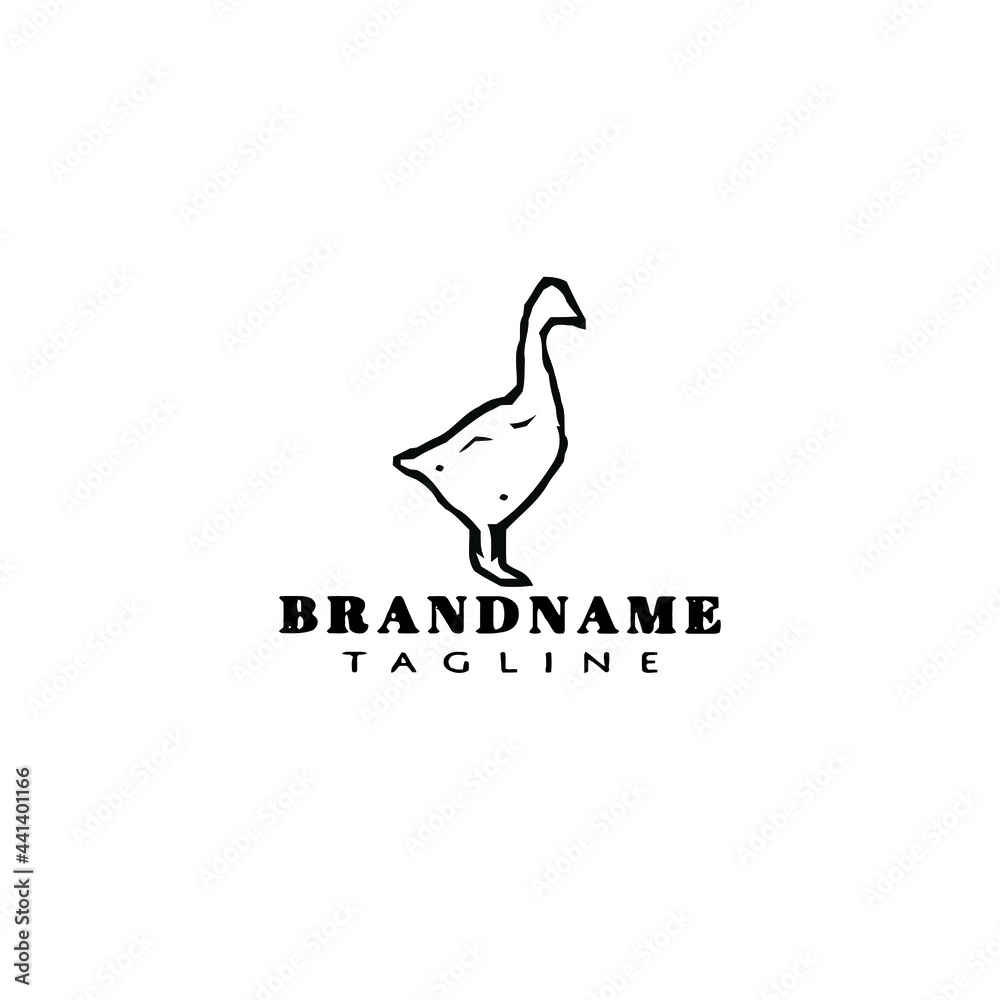 animal duck logo template icon vector illustration animal duck logo template icon vector illustration