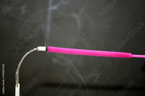 Rose Incense stick for the home. Smoke.