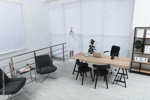 Modern medical office interior with doctor's workplace © New Africa