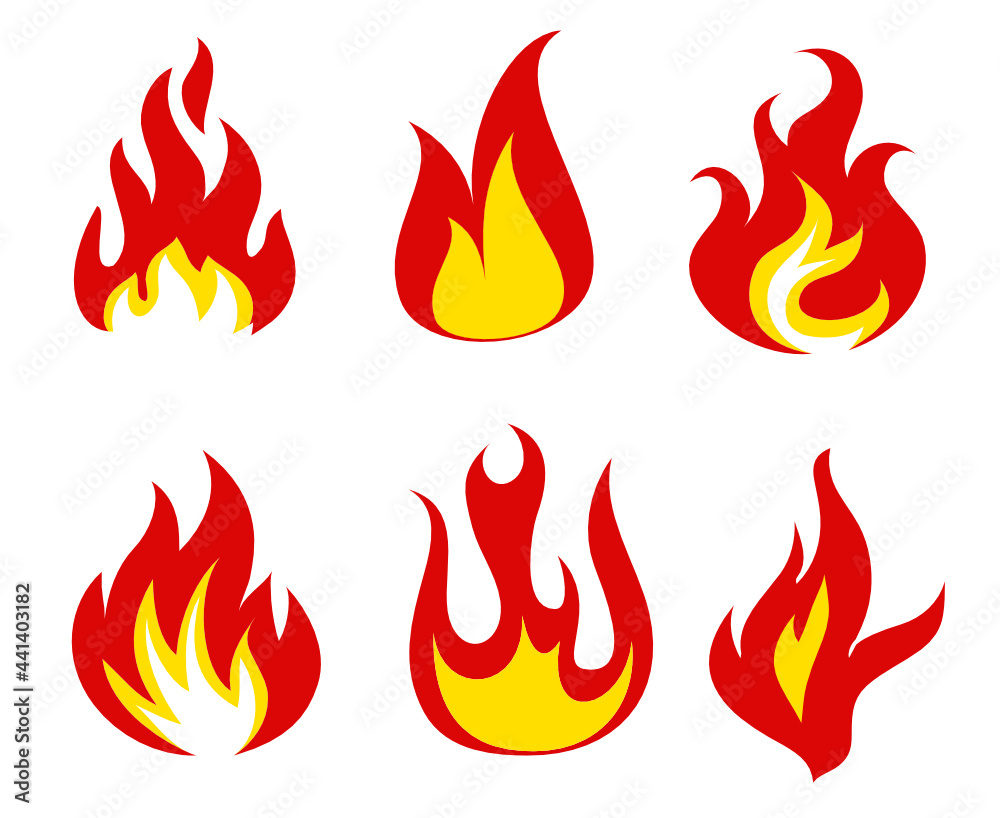 torch Fire Collection symbol illustration abstract design on Background torch Fire Collection symbol illustration abstract design on Background