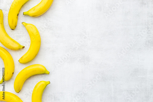 Fresh ripe bananas pattern. Fruit background