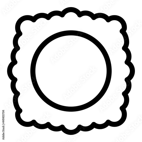 Ravioli menu icon. Outline Ravioli menu vector icon for web design isolated on white background