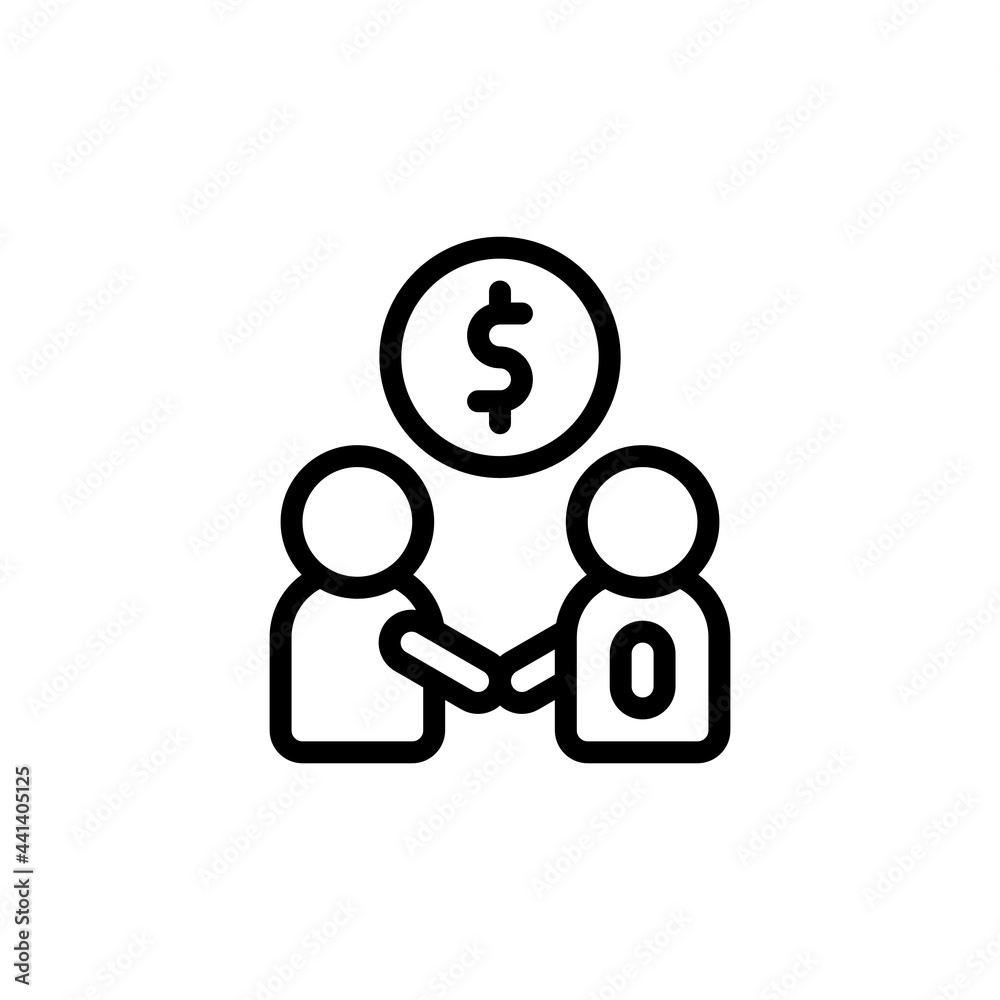 deal and insider trading Outline Icon, Logo, and illustration deal and insider trading Outline Icon, Logo, and illustration
