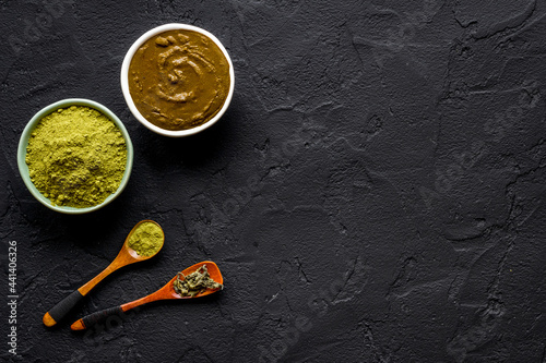 Henna powder and henna paste for herbal natural hair dye