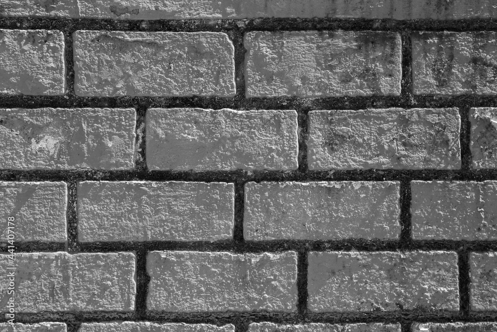 Background with white rectangular brick texture. Background with white rectangular brick texture.