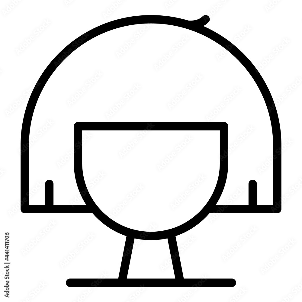 Glamour wig icon. Outline Glamour wig vector icon for web design isolated on white background Glamour wig icon. Outline Glamour wig vector icon for web design isolated on white background