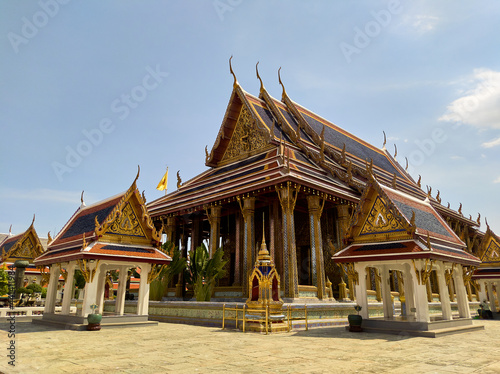 Grand palace ,Wat Phra Kaew,Temple of the Emerald Buddha,Landmark of Thailand in which tourists from all over the world do not miss to visit.