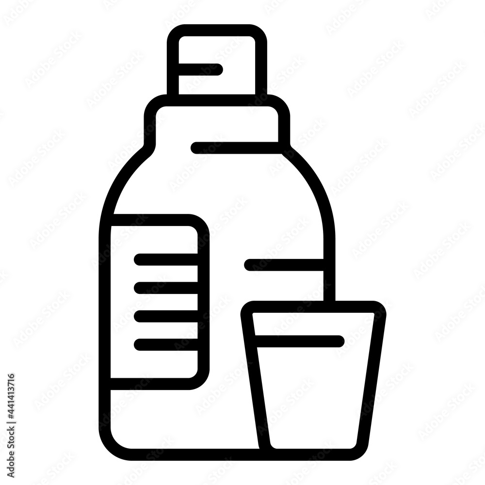 Wash softener icon. Outline Wash softener vector icon for web design isolated on white background Wash softener icon. Outline Wash softener vector icon for web design isolated on white background