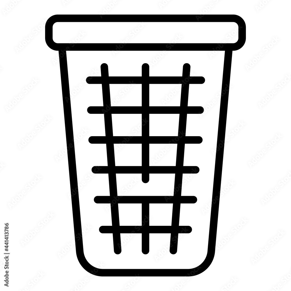 Dustbin icon. Outline Dustbin vector icon for web design isolated on white background Dustbin icon. Outline Dustbin vector icon for web design isolated on white background
