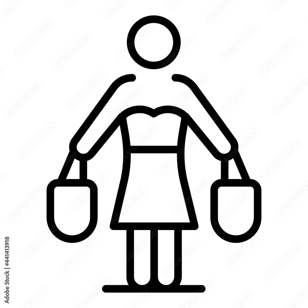 Housewife icon. Outline Housewife vector icon for web design isolated on white background Housewife icon. Outline Housewife vector icon for web design isolated on white background
